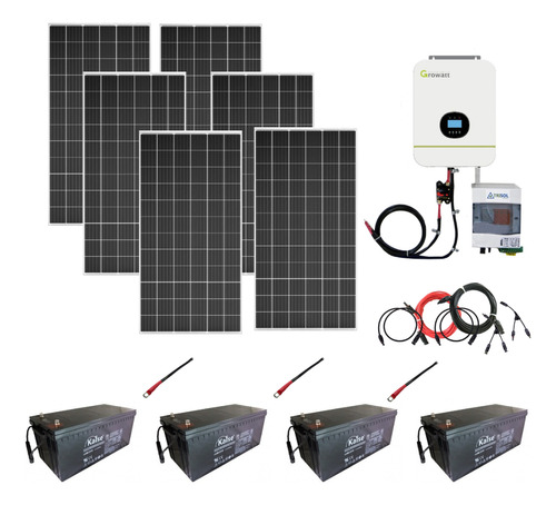 Kit Solar Trisol 1.8kw Inversor 5kw Regulador Mppt