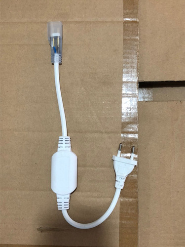 Kit 5 Cabo Alimentação Rabicho P Mangueira Led Neon 110/220v Luz Unica 127/220v