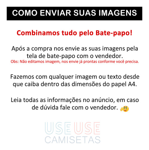 10 Folhas A4 De Papel Sublimático Com Suas Artes Já Impressa