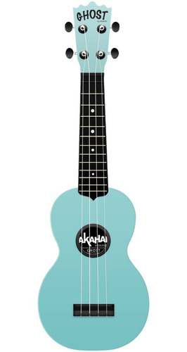 Ukulele Ghost Soprano Acústico Akahai Personalizados Cordas Aquila Bolsa 