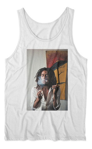 Musculosa Bob Marley Fumando Diseño Exclusivo