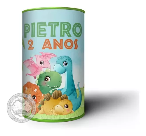 Cofrinho Personalizado 360° Dinossauro Baby, Lembranças