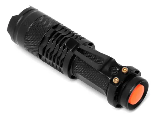 Linterna Led Recargable De Aluminio Con Cargador Y Estuche