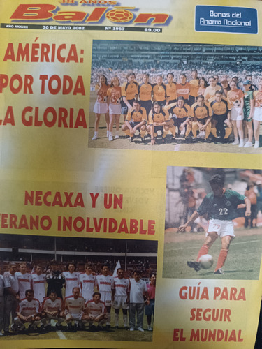 Revista De Fútbol Balón America Para Por Toda La Gloria Neca