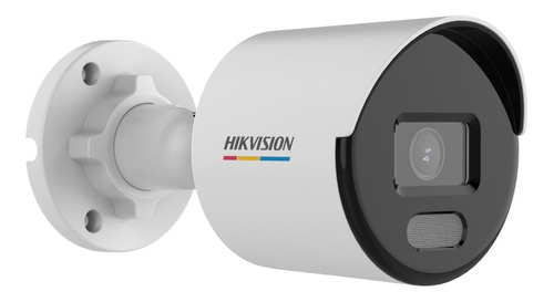 Camera Bullet Ip Hikvision Colorvu 4megas Lente2,8mm Poe Cor Branco