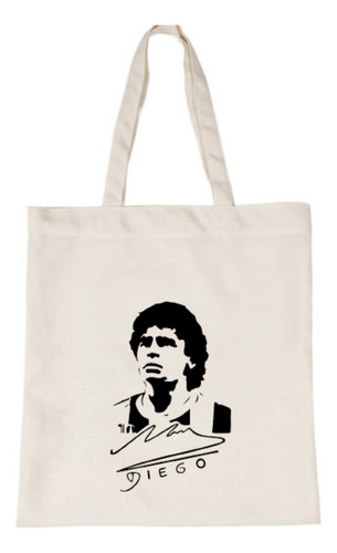 Bolsa Tela Lienzo Tote Bag Maradona Argentina 10 Futbol 2