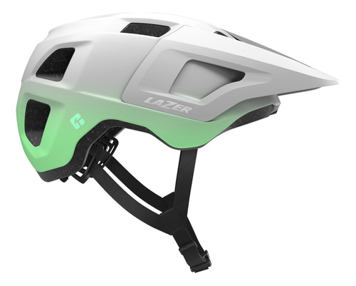 Capacete Ciclismo Lazer Finch Kinetcore Mtb Speed Viseira Cor Branco Fosco Tamanho Único(50-56cm)