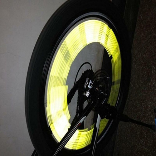 Tiras Reflectantes Para Rayos De Bicicleta O Motocicleta Color Branco