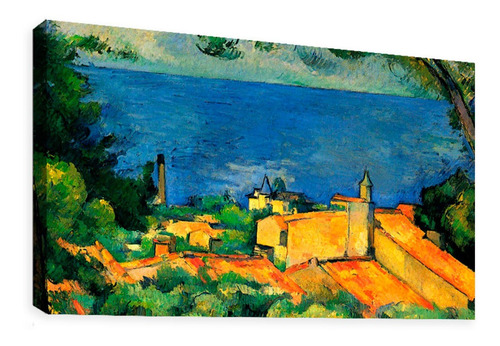 Cuadro Decorativo Canvas Casas En El Estaque Paul Cezanne