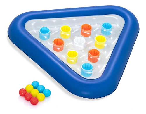 Juego De Pelota Inflable Para Piscina 105 X 79 Cm Azul Color Nombre Del Diseño