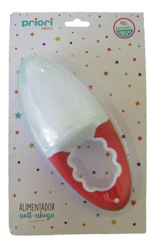 Chupete Para Fruta Bebe Anti Ahogo - Priori Color Rojo