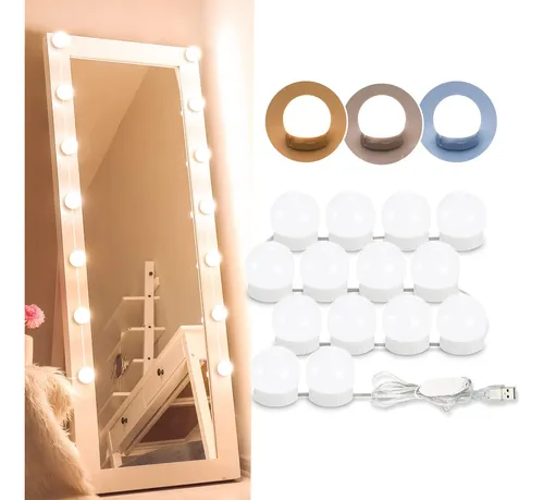 Luces Led De Tocador Para Espejo, Luces Estilo Hollywood Con