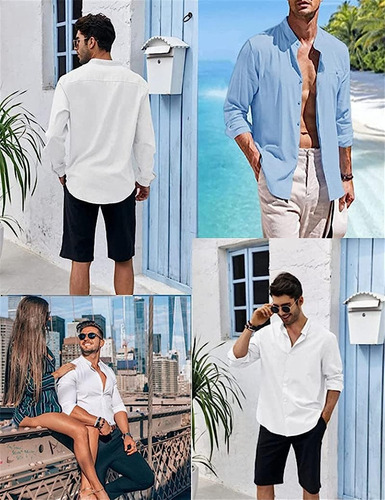 Camisa De Algodón Regular Fit Casual For Hombre