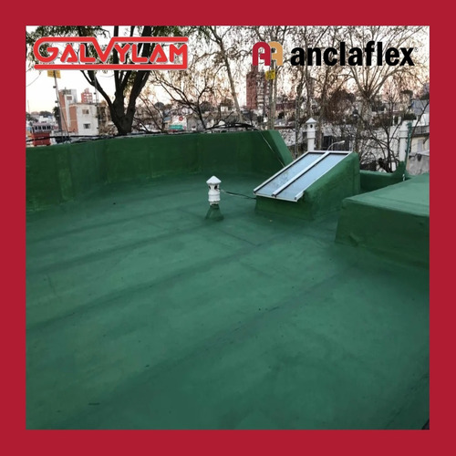 Imagen 3 de 10 de Pintura Acrílico Anclaflex Verde X 12 Litros