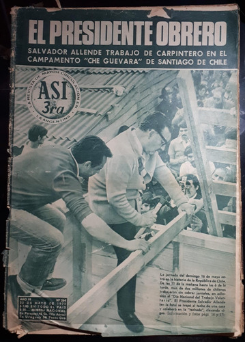 Revista Asi 264 1971 Allende Clan Todres Zulma Faiad Raphael