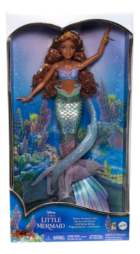 Muñeca Ariel La Sirenita De Lujo Con Cola Iridiscente 39 Cm