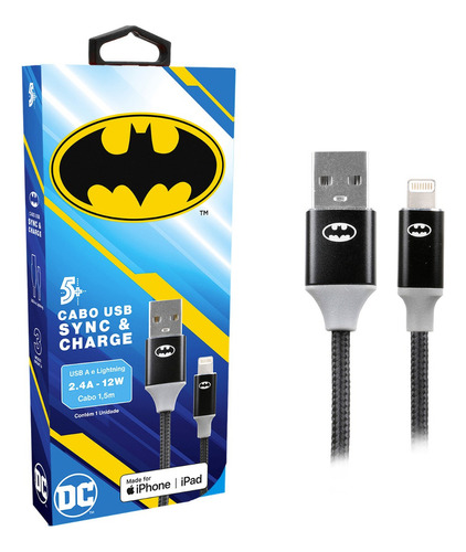 USB MFI Lightning Batman 5+