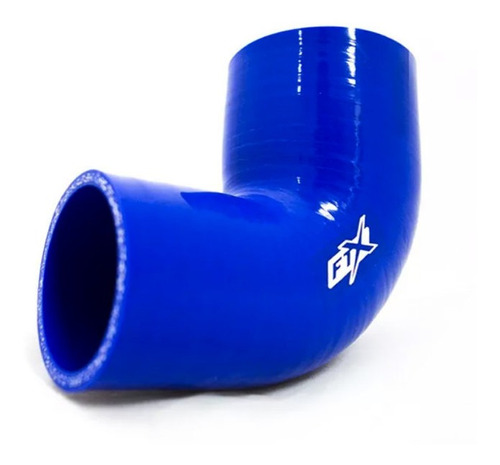 Manguera Silicona Reducción 90° 2.5´/2.75´ Azul Ftx Fueltech