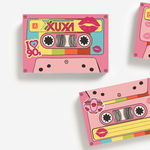 Imprimible Cumpleaños Xuxa, Caja Cassette Pdf Para Imprimir 