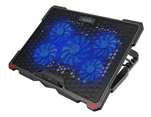 Bandeja Para Laptop Cooling Pad 5 Ventiladores Hasta 17,3