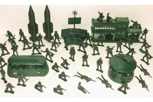 Set De Juego De 56 Piezas Con Base De Misiles Militares Toy