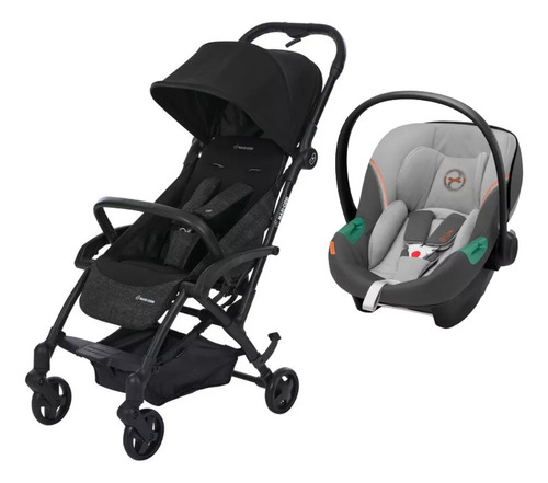 Coche Laika Ultraliviano Con Butaquita Aton S2 Cybex