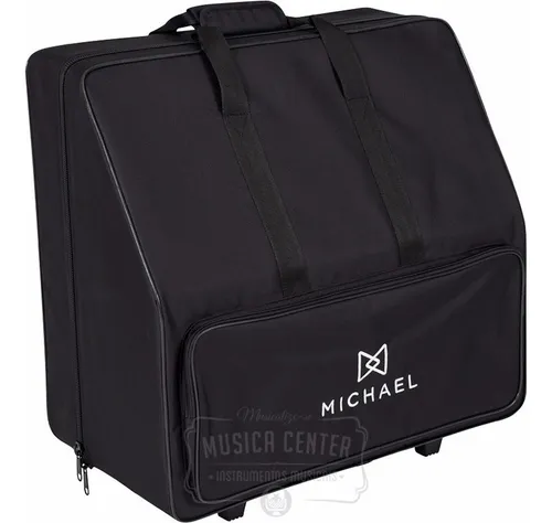 Acordeon Sanfona 48 Baixos Michael Acm4803n Pbk Com Case