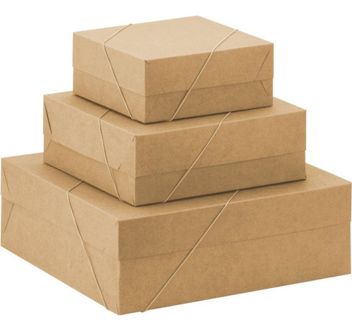 Caixa Para Presente Com Tampa Gd (28x28x10) Elast. Kraft