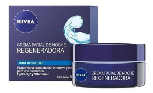 Crema Facial De Noche Regeneradora 50 Ml Nivea