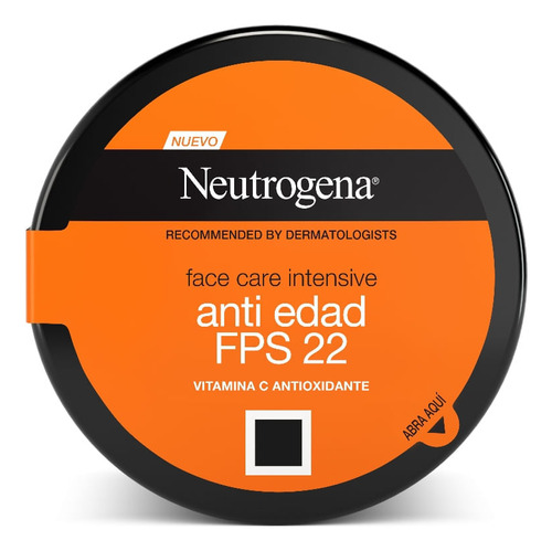 Crema Facial Neutrogena Intensiva Anti-edad Fps 22 X 100 G
