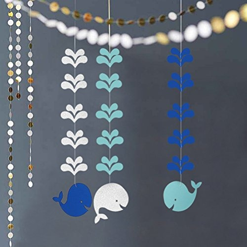 Luoem Nautico Colgante De Baby Shower Decoracion Ballena Abe