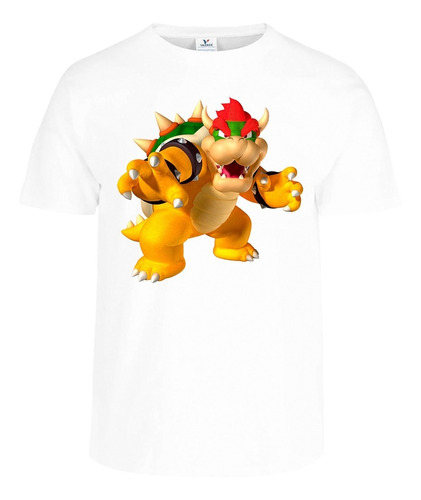 Playera  Bowser Mario Bros Final Boss Colores