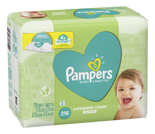 Pampers - Toallitas De Paales Para Beb, Limpieza Completa Si