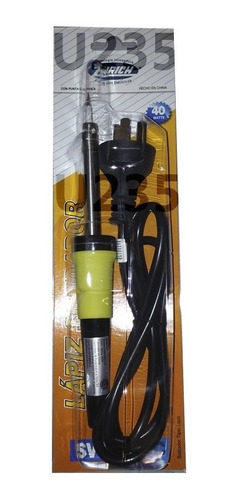 Soldador De Estaño 40w Punta Cerámica Zurich Amarillo