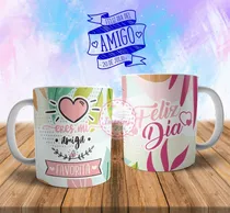 Comprar Plantillas Sublimar Tazas Día Del Amigo + Mockup Sublimación