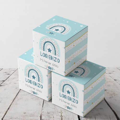Kit Imprimible Arcoíris Celeste Nórdicos Texto Editable