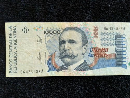 Billete Argentina 10000 Australes