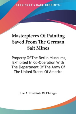 Libro Masterpieces Of Painting Saved From The German Salt...