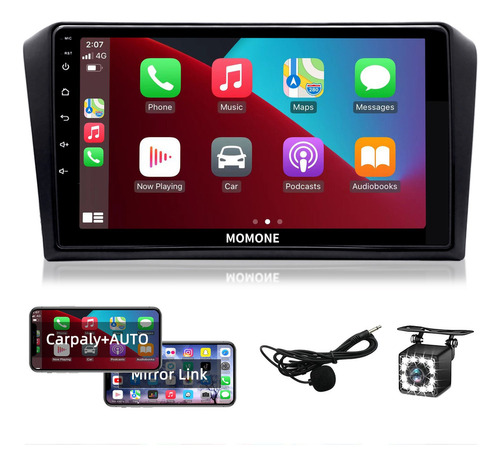 Estéreo Carplay Gps C/cámara 2+32g Para Mazda 3 2010-2013