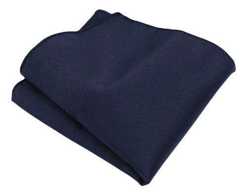 Pañuelo Satín Hombre De Bolsillo Y Traje - Grin Accs Color Azul Marino Diseño De La Tela Liso