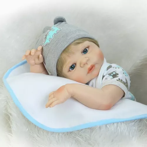 Bebe Reborn Menino 100% Silicone 57 Cm - Pronta Entrega Caio