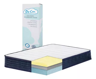 Colchon Individual Sense En Caja Memory Foam 20 Cm