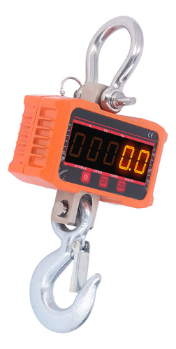 Báscula Electrónica Con Gancho, Grúa, Pantalla Led Roja Y Ve