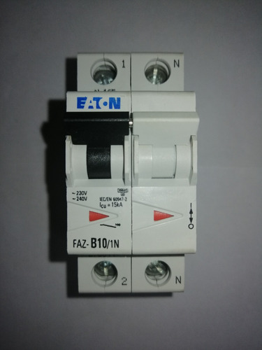 Interruptor Circuito Eaton Faz-b10/1n - 10a - #278644