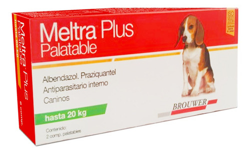 Antiparasitario Meltra Plus Palatable Hasta 20 Kg