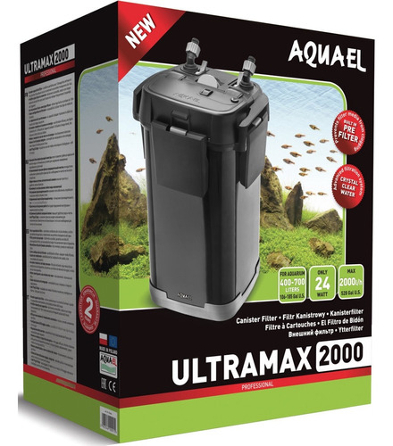 Filtro Externo Botellón Aquael Ultramax 2000 L/h Hasta 700lt