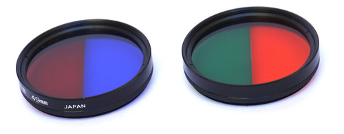 Kit De Filtros De Color 49mm Para Cámara Japon Negro