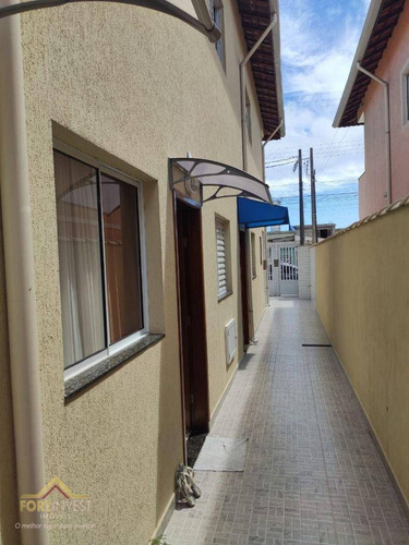 Imagem 13 de 14 de Casa Com 2 Dormitórios À Venda, 46 M² Por R$ 180.000,00 - Jardim Melvi - Praia Grande/sp - Ca0986