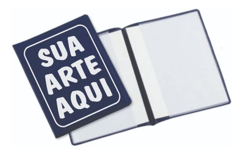 100 Porta Documento Personalizada Pvc Uma Cor Crlv