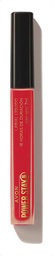 Labial Liquido Power Stay Tono Love Ruby 16 Horas By Avon Acabado Mate